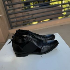 Women Black Leather Shoes